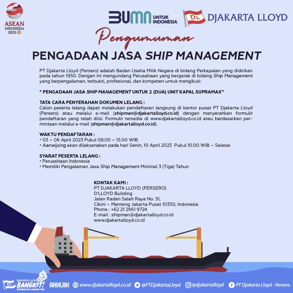 PENGADAAN JASA SHIP MANAGEMENT
